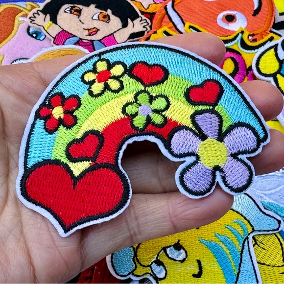 10 pack Children Iron on Patches RANDOM Cartoon Patches Cartoon Iron on … - Picture 2 of 9